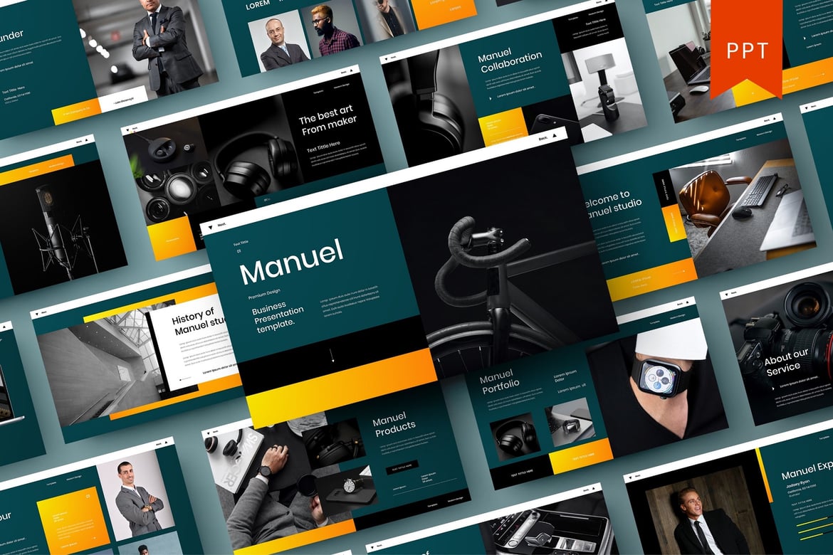 Template Presentasi Bisnis Manuel – Solusi Ideal untuk Kebutuhan Anda