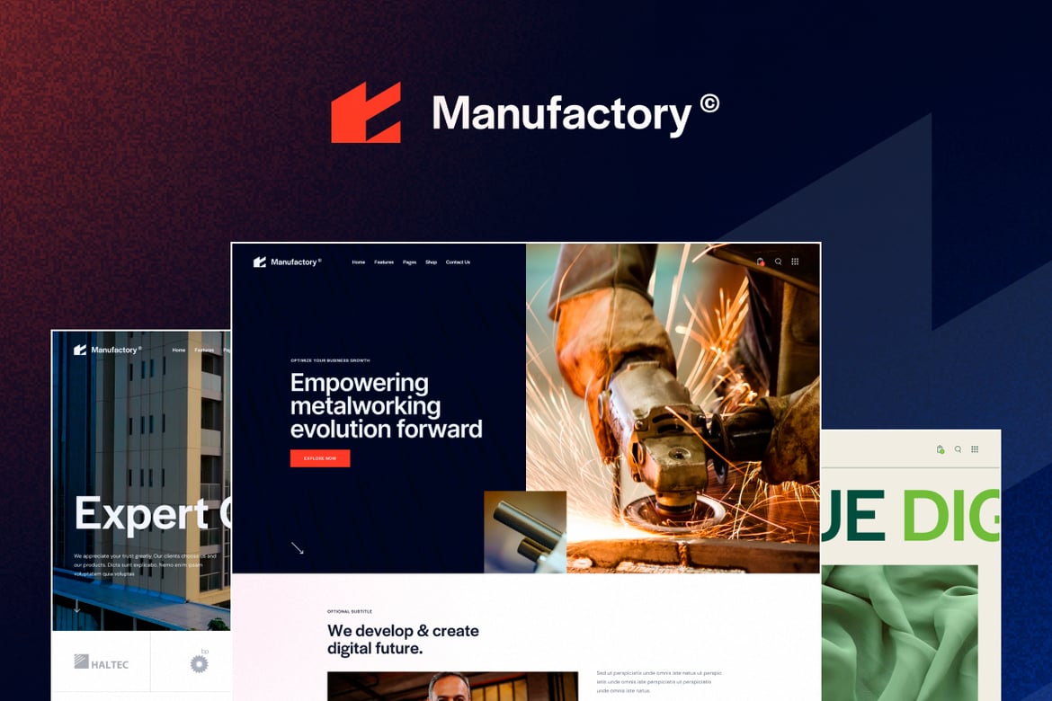 Tema WordPress Manufactory: Solusi Modern untuk Bisnis Industri Anda