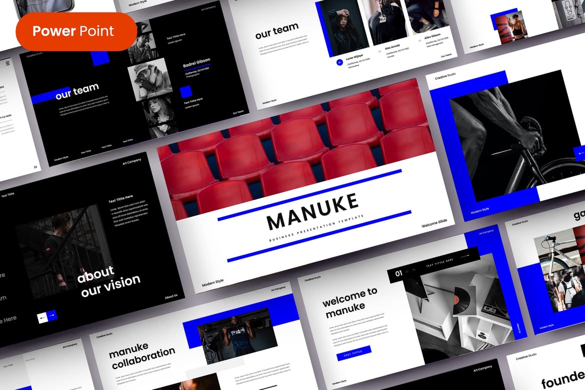 Manuke – Template PowerPoint Bisnis yang Menarik