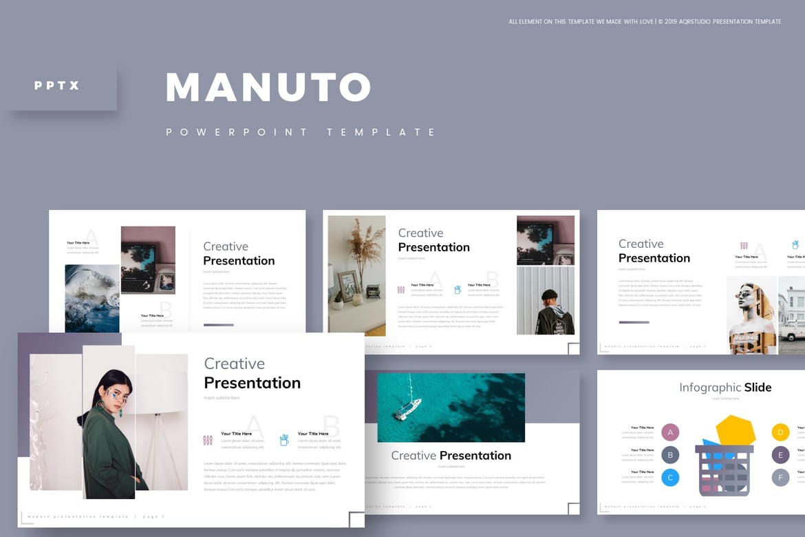 Template PowerPoint Manuto - Solusi Presentasi Kreatif Anda