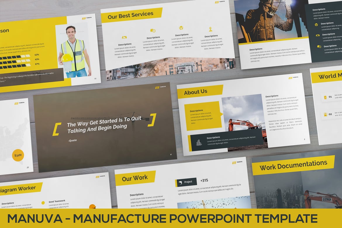 Template Powerpoint Manuva - Solusi Presentasi Modern untuk Bisnis Anda