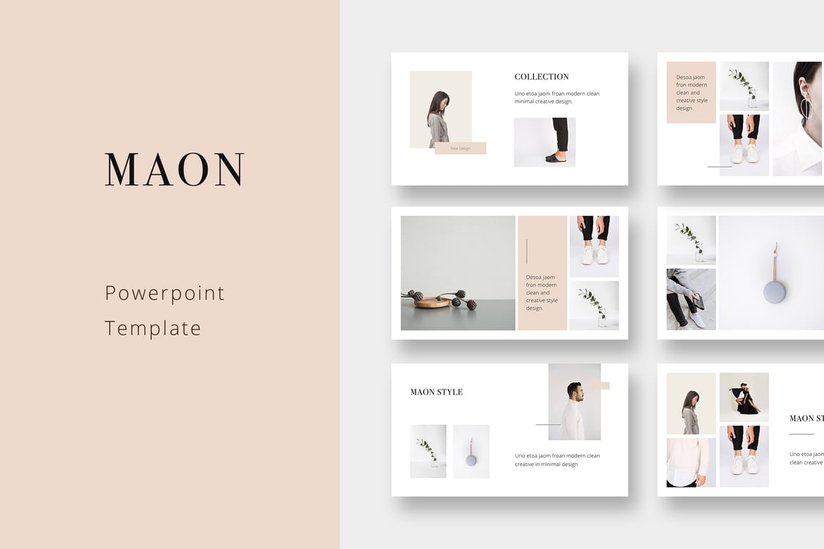 MAON - Template Powerpoint Modern dan Elegan