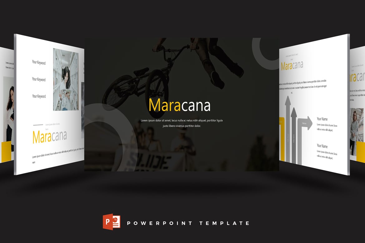 Template PowerPoint Maracana - Solusi Presentasi Kreatif Anda