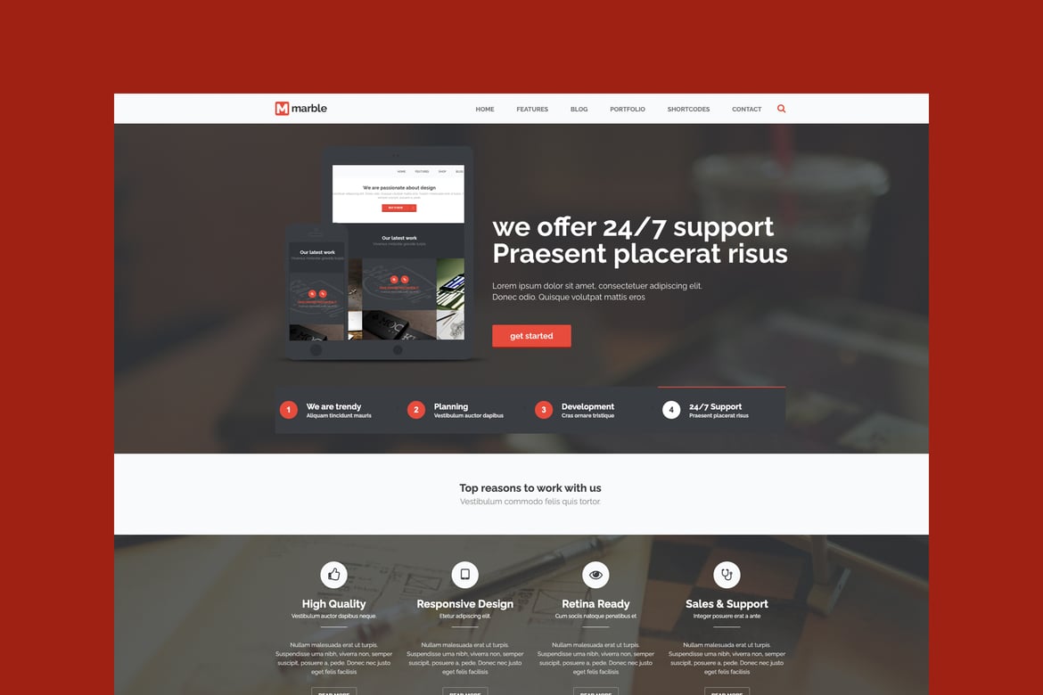 Template Web Marble - Solusi Serbaguna untuk Kebutuhan Anda