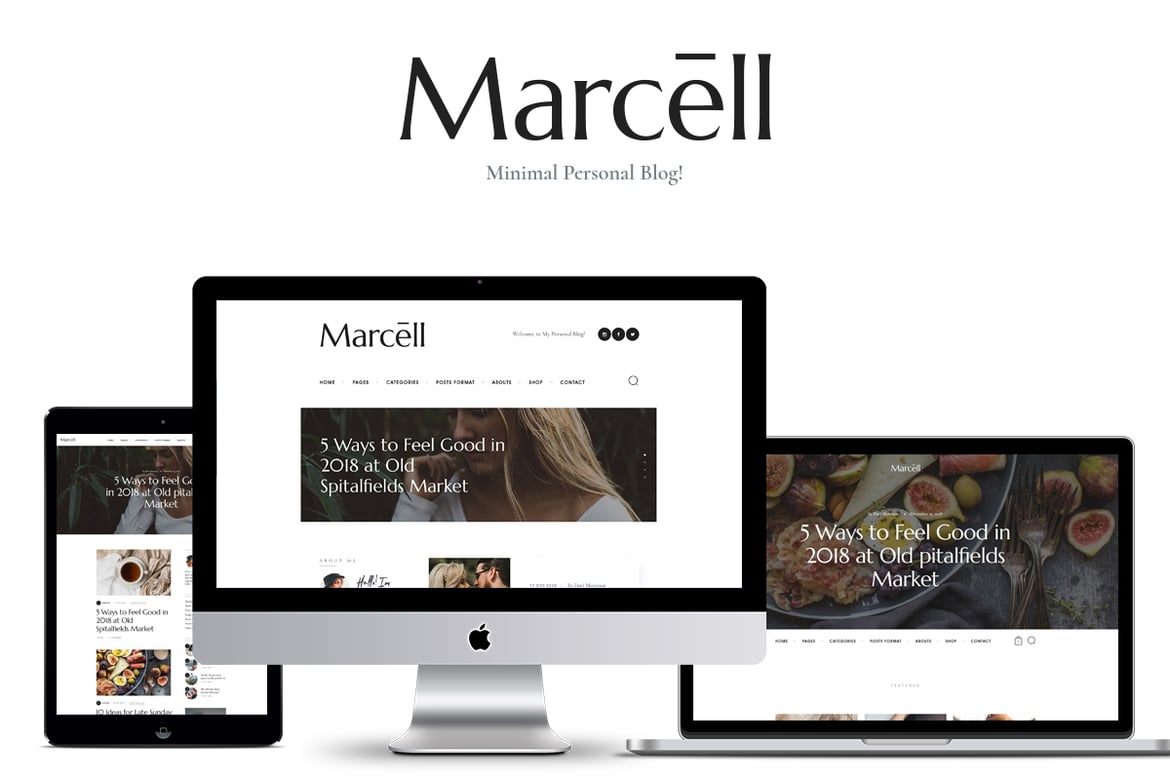 Marcell - Tema WordPress Blog Pribadi & Majalah yang Stylish