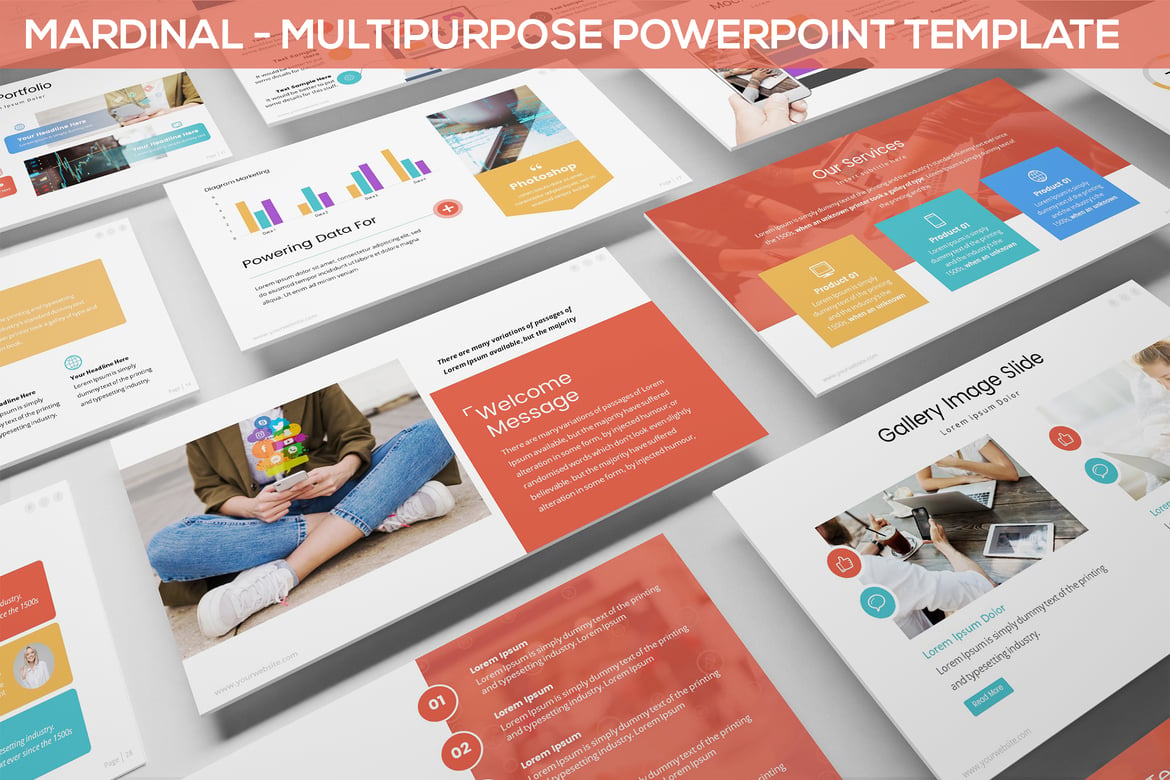 Mardinal - Template Powerpoint Serbaguna yang Modern