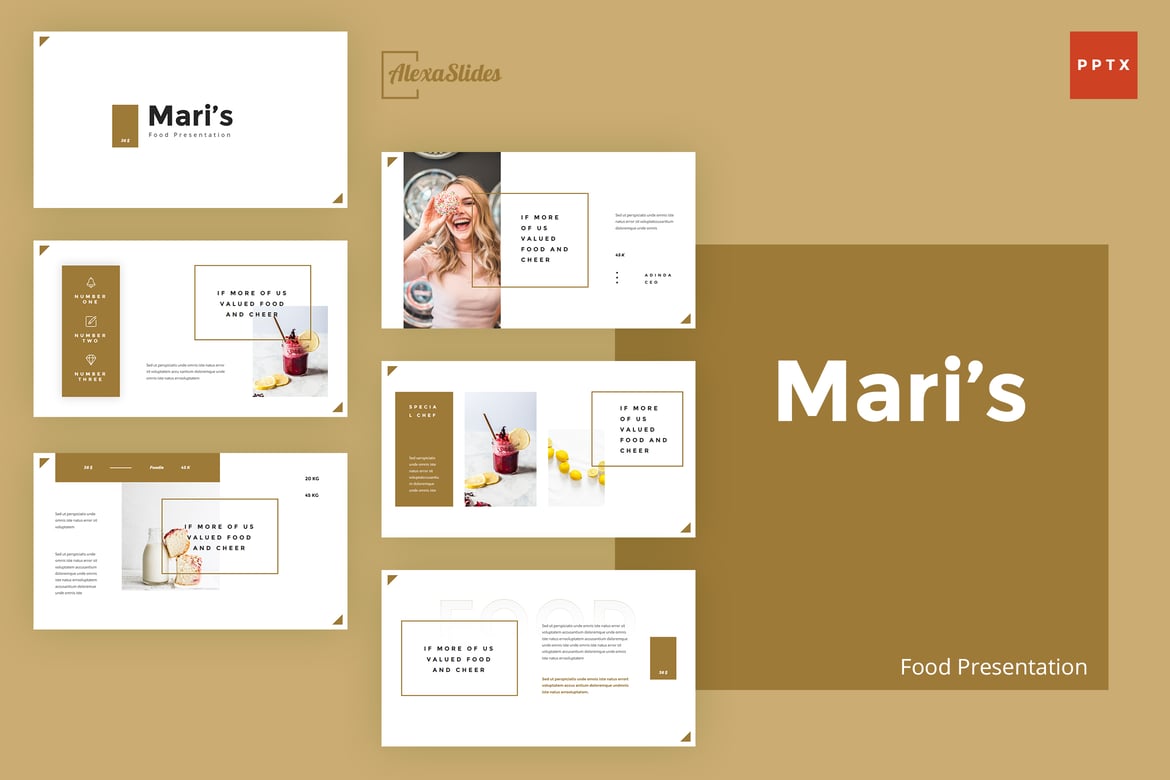 Template Presentasi PowerPoint Mari - Desain Kreatif dan Fleksibel
