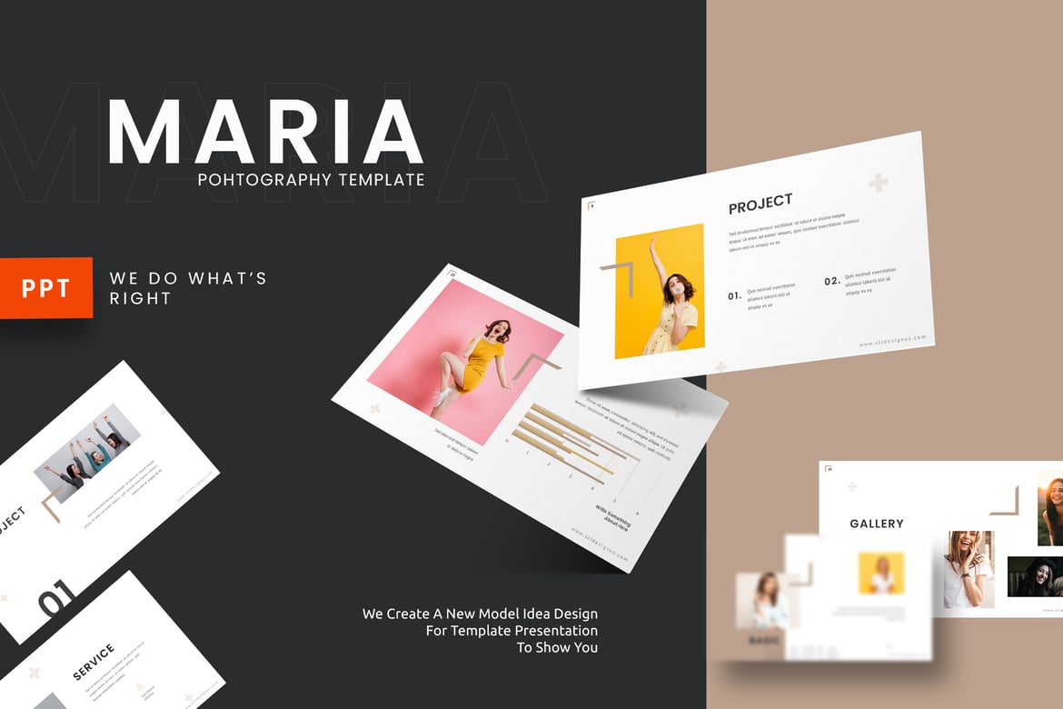 Template Powerpoint Maria - Solusi Presentasi Profesional dan Menarik