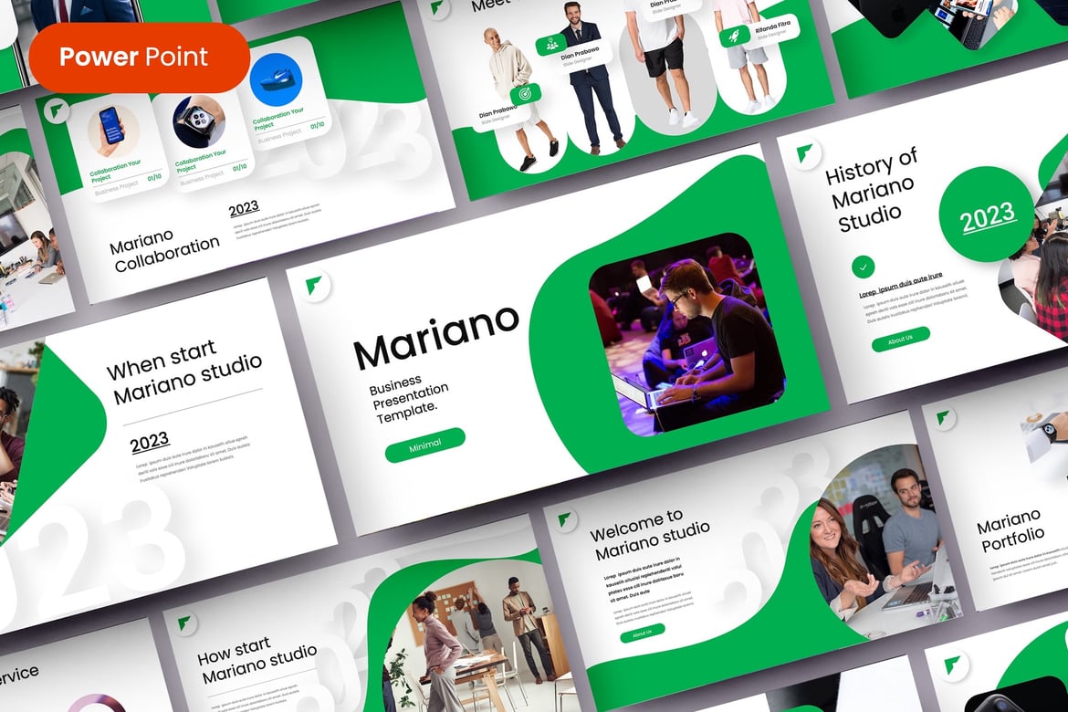 Mariano – Template Presentasi PowerPoint Profesional