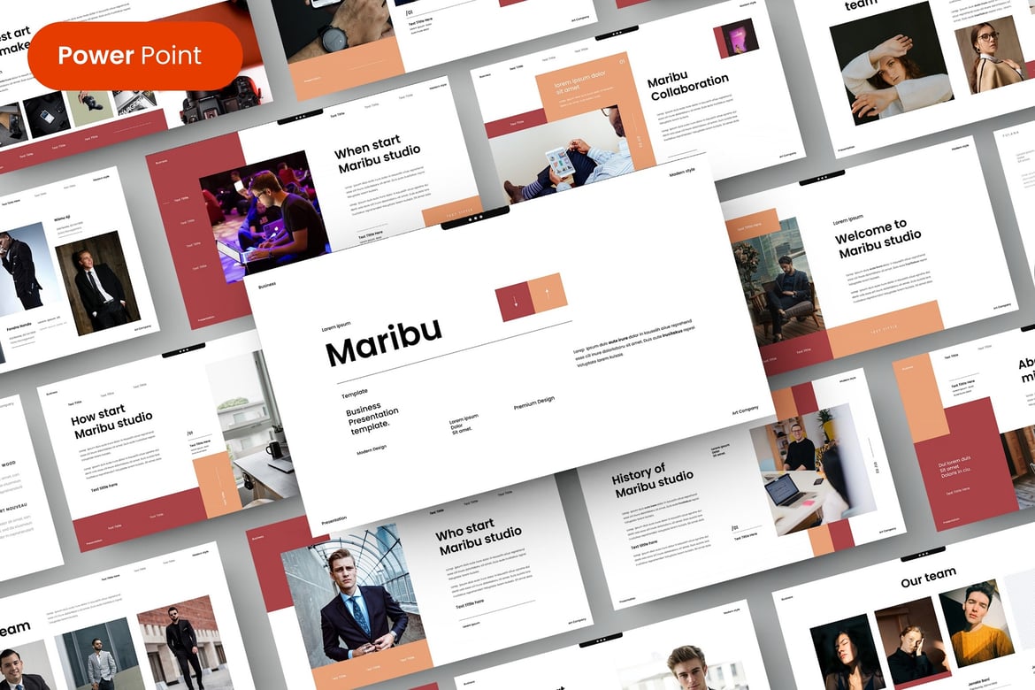 Template Presentasi PowerPoint Maribu – Solusi Kreatif untuk Bisnis Anda