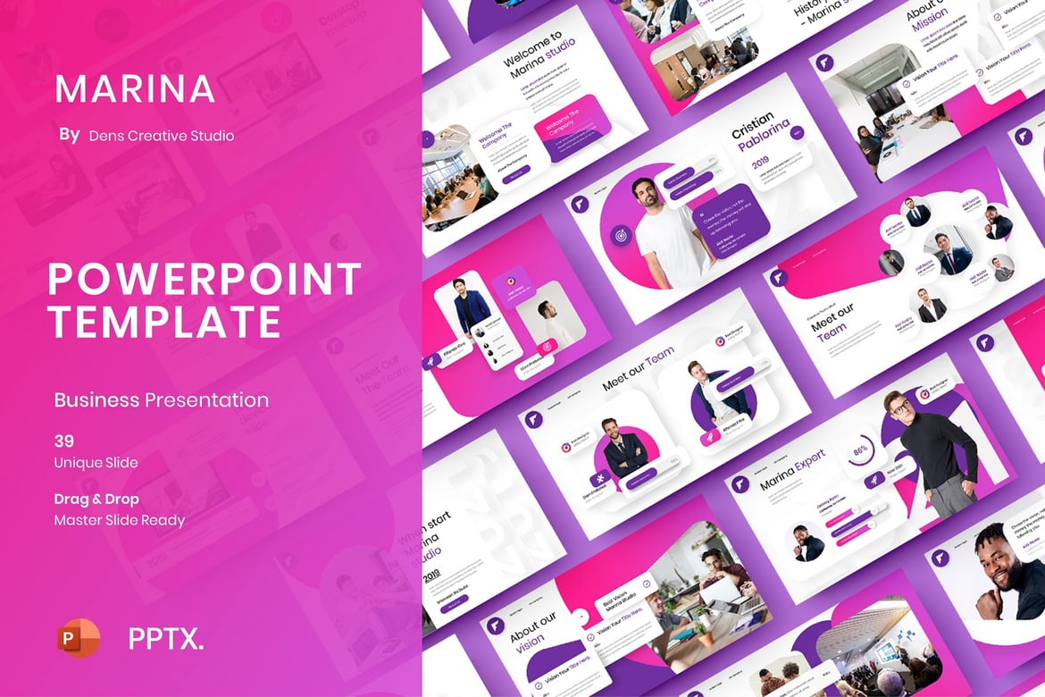 Template PowerPoint Marina – Solusi Presentasi Bisnis yang Menarik