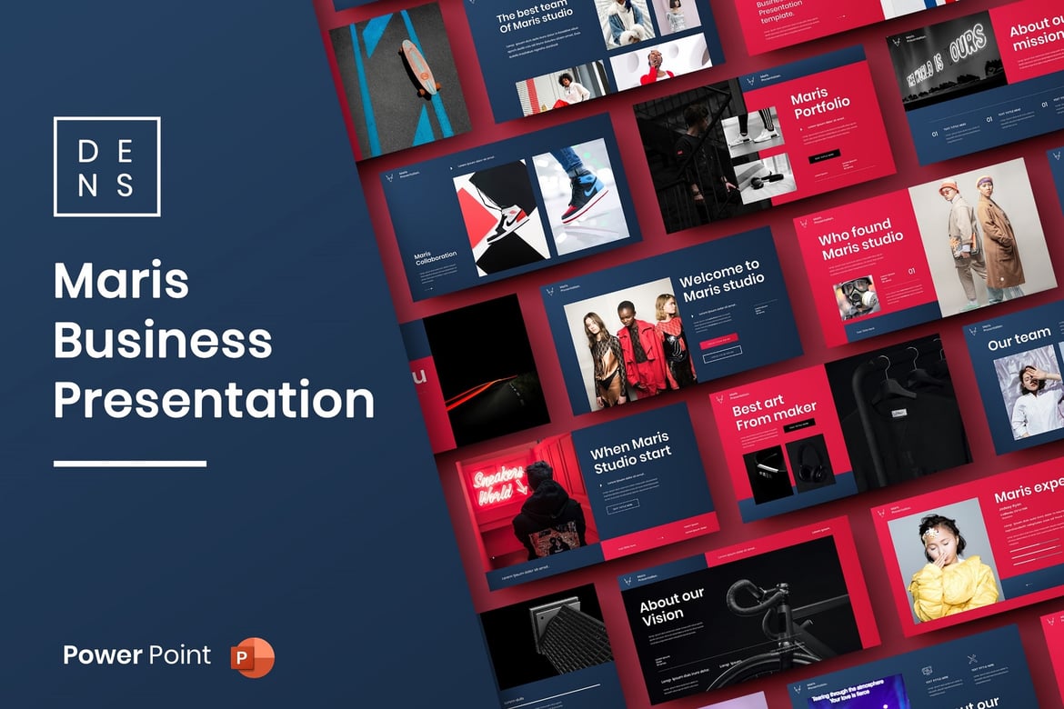 Template Presentasi Bisnis Maris – PowerPoint yang Menarik