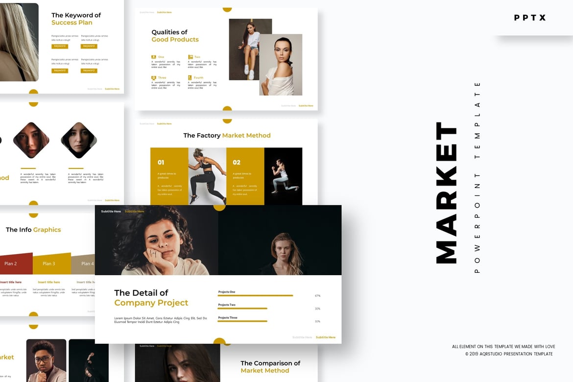 Template Powerpoint Market - Solusi Presentasi yang Menarik