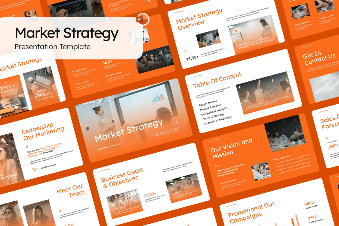 Template Presentasi Strategi Pemasaran yang Efektif