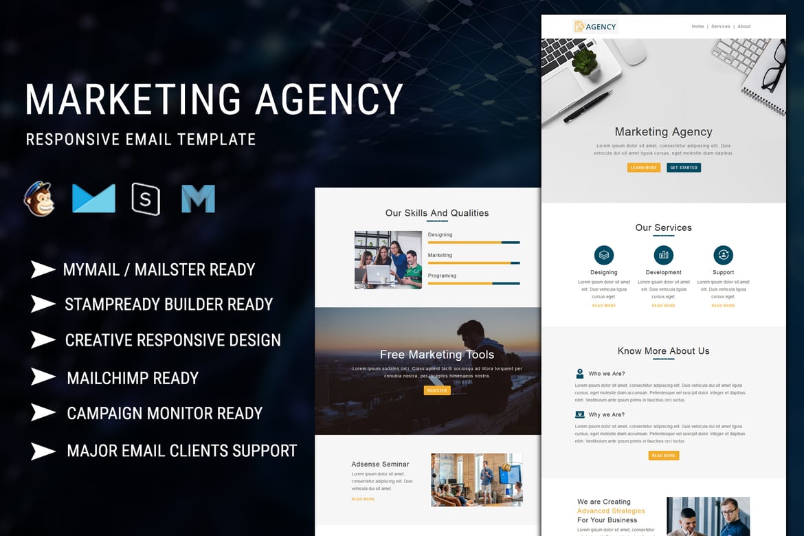 Template Email Responsif untuk Agensi Pemasaran yang Profesional