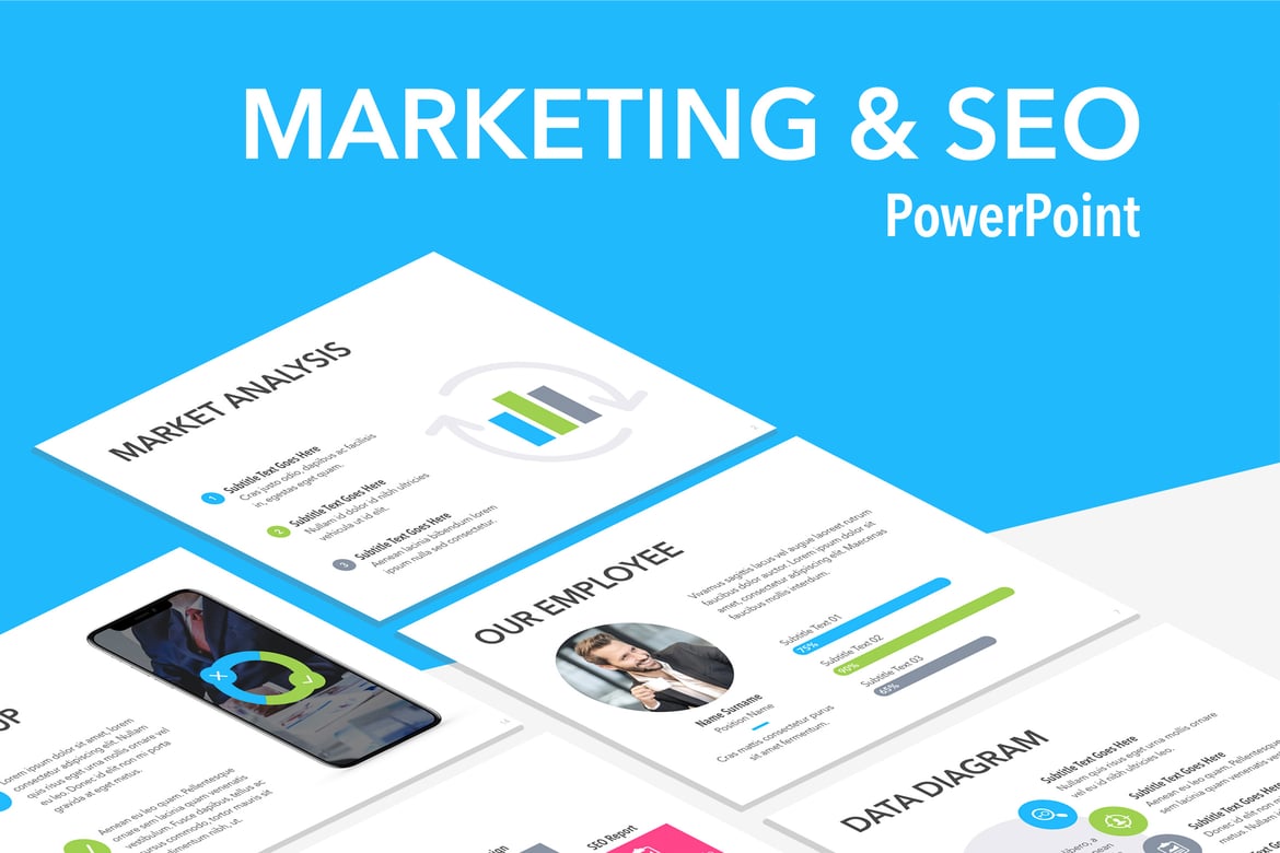 Template PowerPoint Marketing & SEO yang Profesional dan Menarik