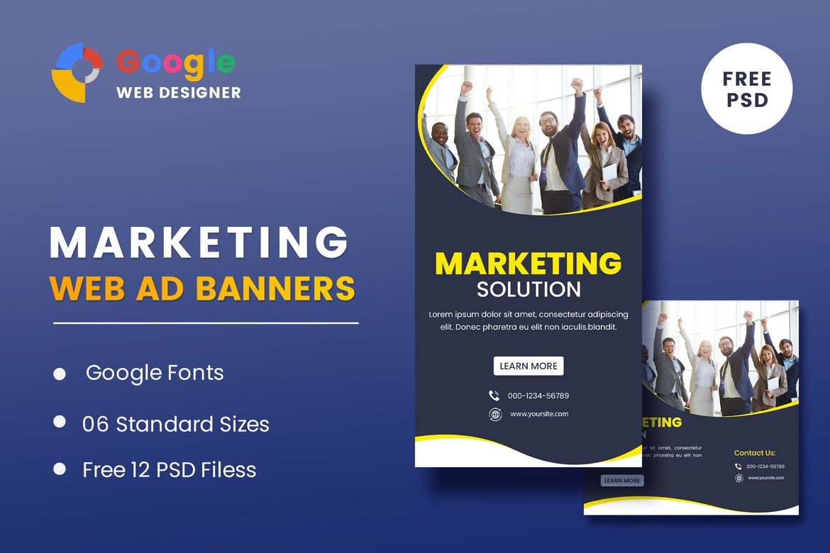 Template Banner Pemasaran untuk Google Web Designer yang Menarik