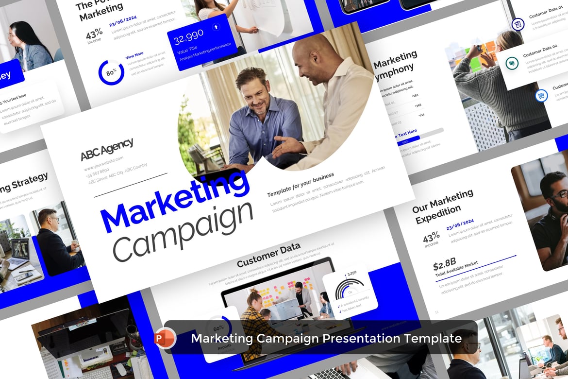 Template Presentasi PowerPoint untuk Kampanye Pemasaran yang Menarik