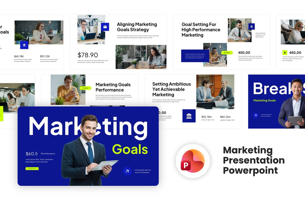 Template Powerpoint Tujuan Pemasaran Kreatif