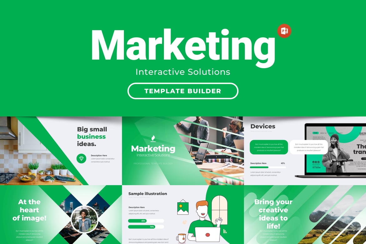 Template PowerPoint Branding Interaktif yang Profesional dan Kreatif