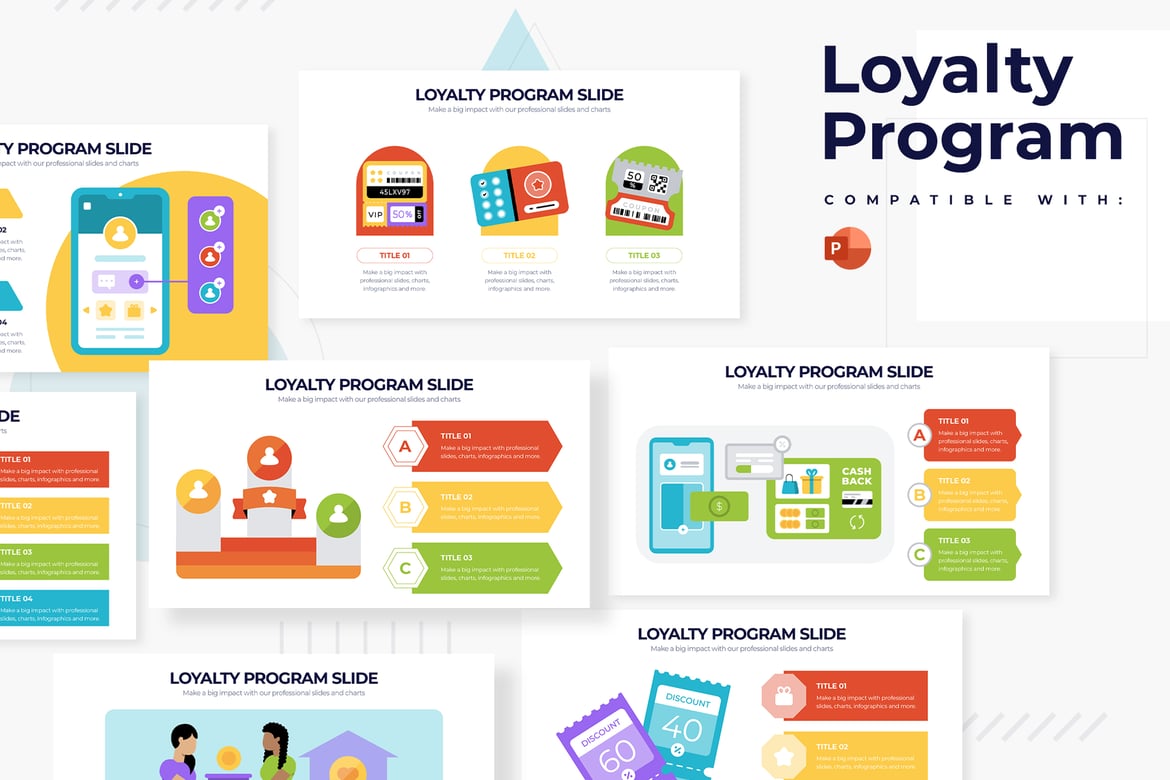 Template Presentasi PowerPoint Program Loyalitas yang Modern