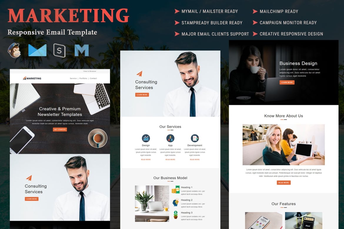 Template Email Responsif Serbaguna untuk Pemasaran yang Efektif