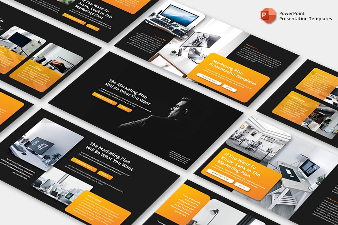 Template Presentasi Marketing Plan - PowerPoint yang Menarik