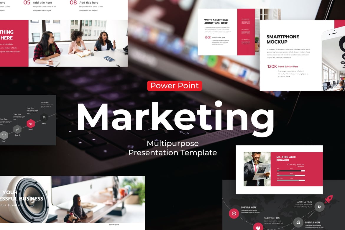 Template PowerPoint Pemasaran yang Menarik dan Serbaguna