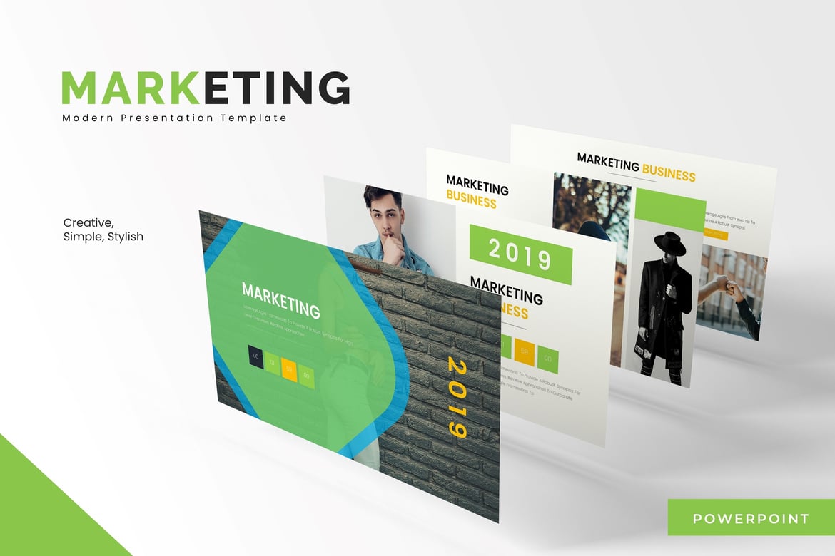 Template Powerpoint Pemasaran yang Menarik dan Profesional