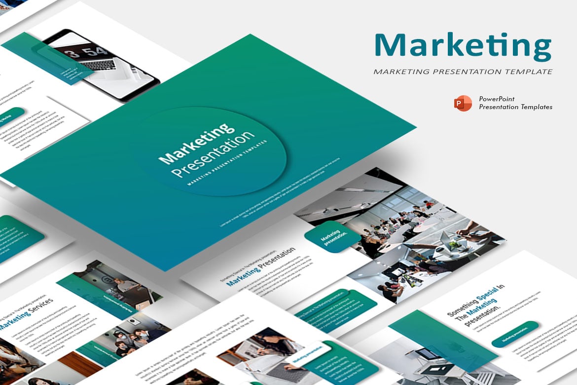 Template PowerPoint Presentasi Pemasaran yang Menarik dan Profesional