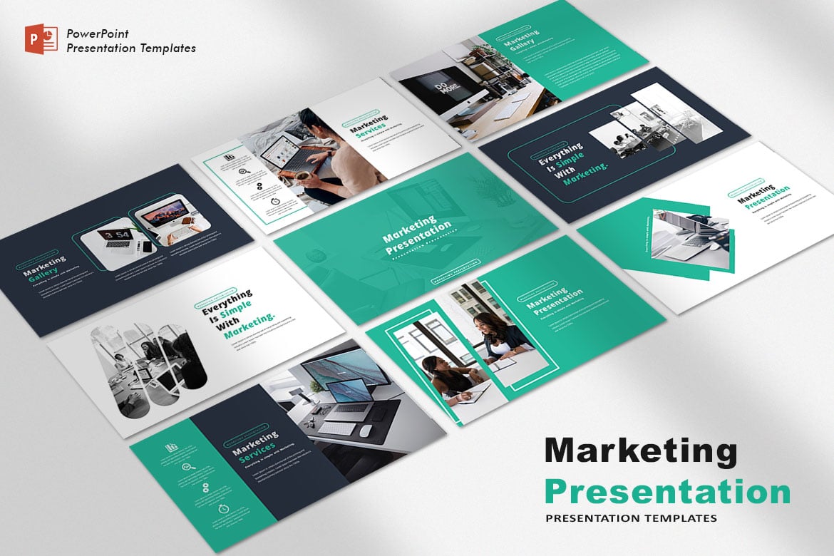 Template Presentasi Pemasaran - PowerPoint yang Siap Pakai
