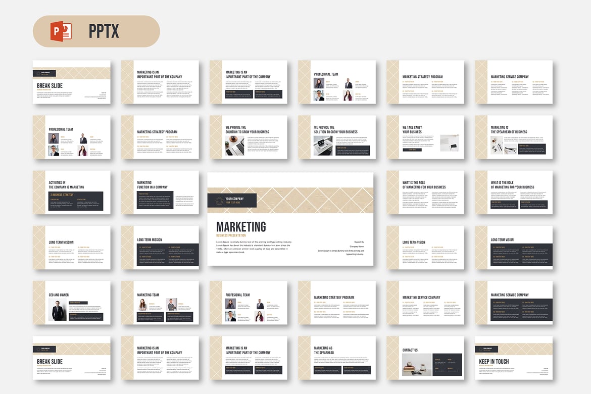 Template Presentasi Marketing - PowerPoint Menarik dan Profesional