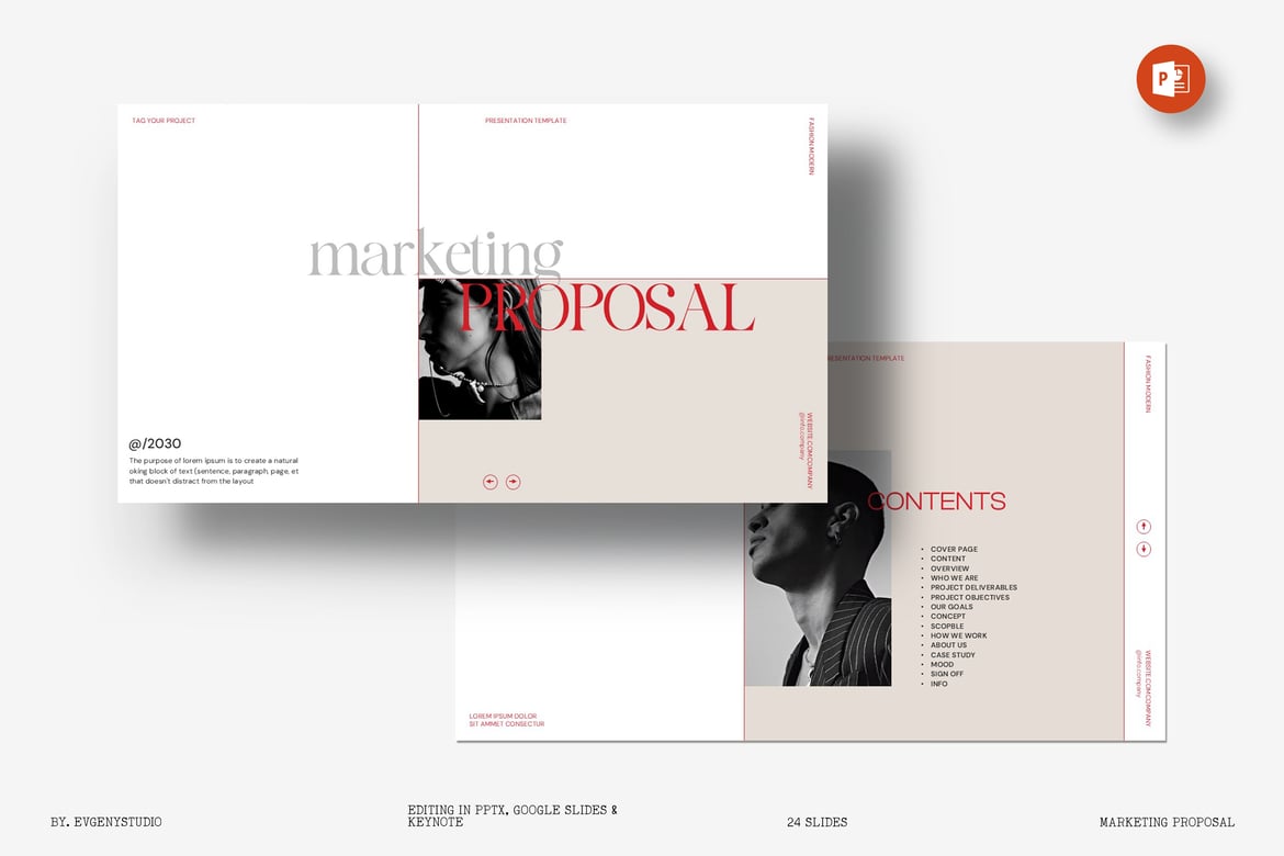 Template PowerPoint Proposal Pemasaran yang Menarik dan Profesional