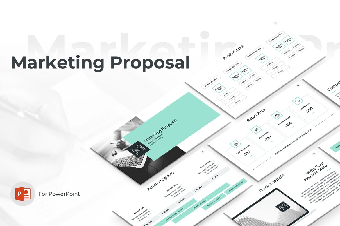 Template PowerPoint Proposal Pemasaran yang Menarik dan Efektif