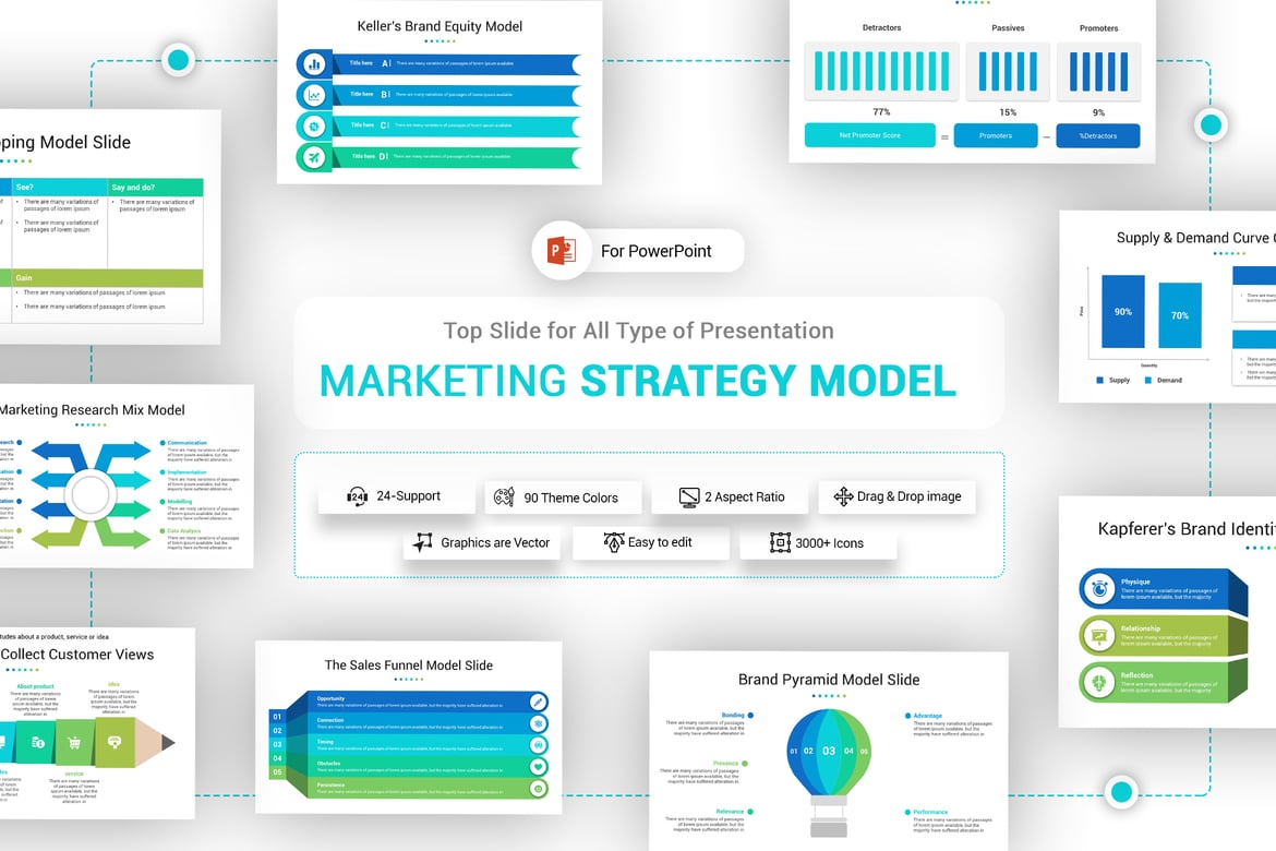Template PowerPoint Strategi Pemasaran yang Menarik dan Efektif