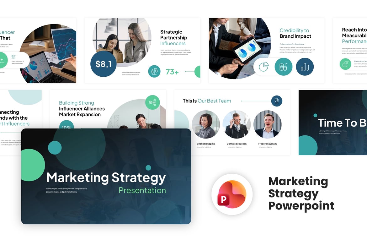 Template Presentasi PowerPoint Strategi Pemasaran Kreatif