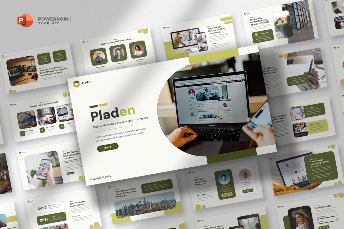 Template Powerpoint Strategi Pemasaran Modern