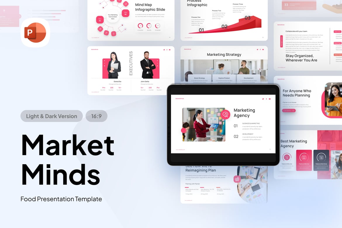 Template Presentasi Marketing Thinking - PowerPoint yang Menarik