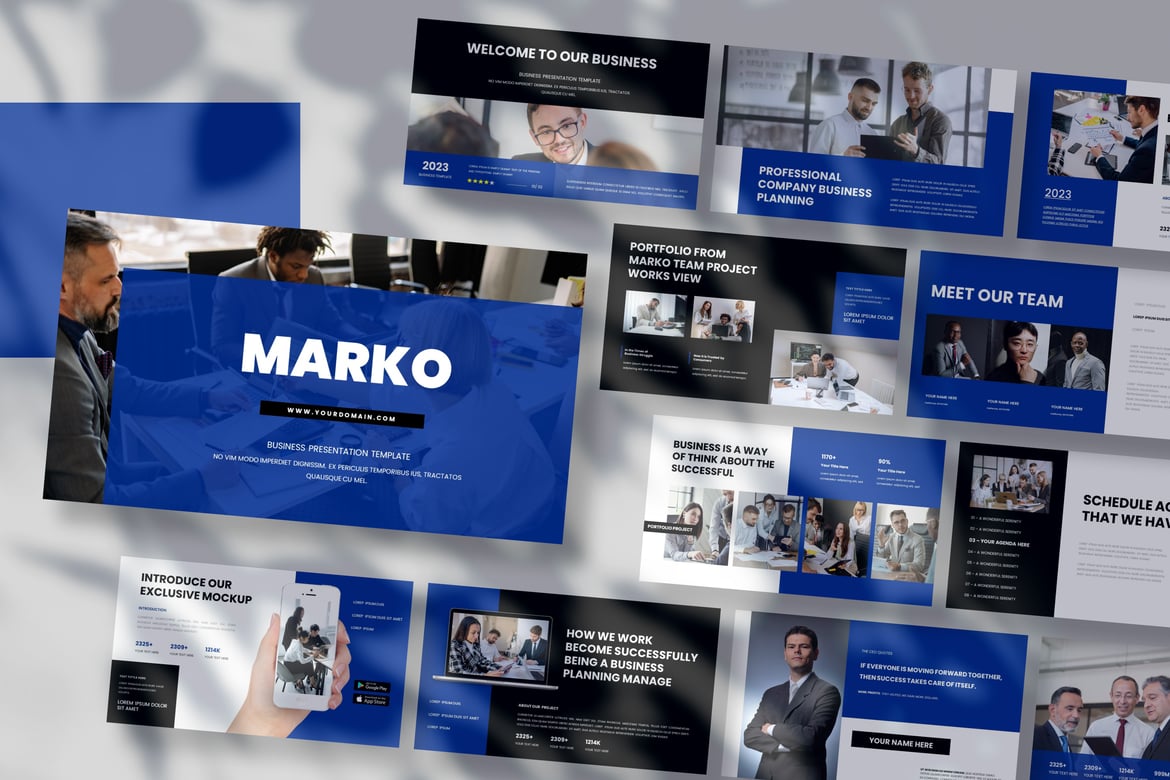 Template Presentasi PowerPoint Marko - Solusi Kreatif untuk Bisnis Anda