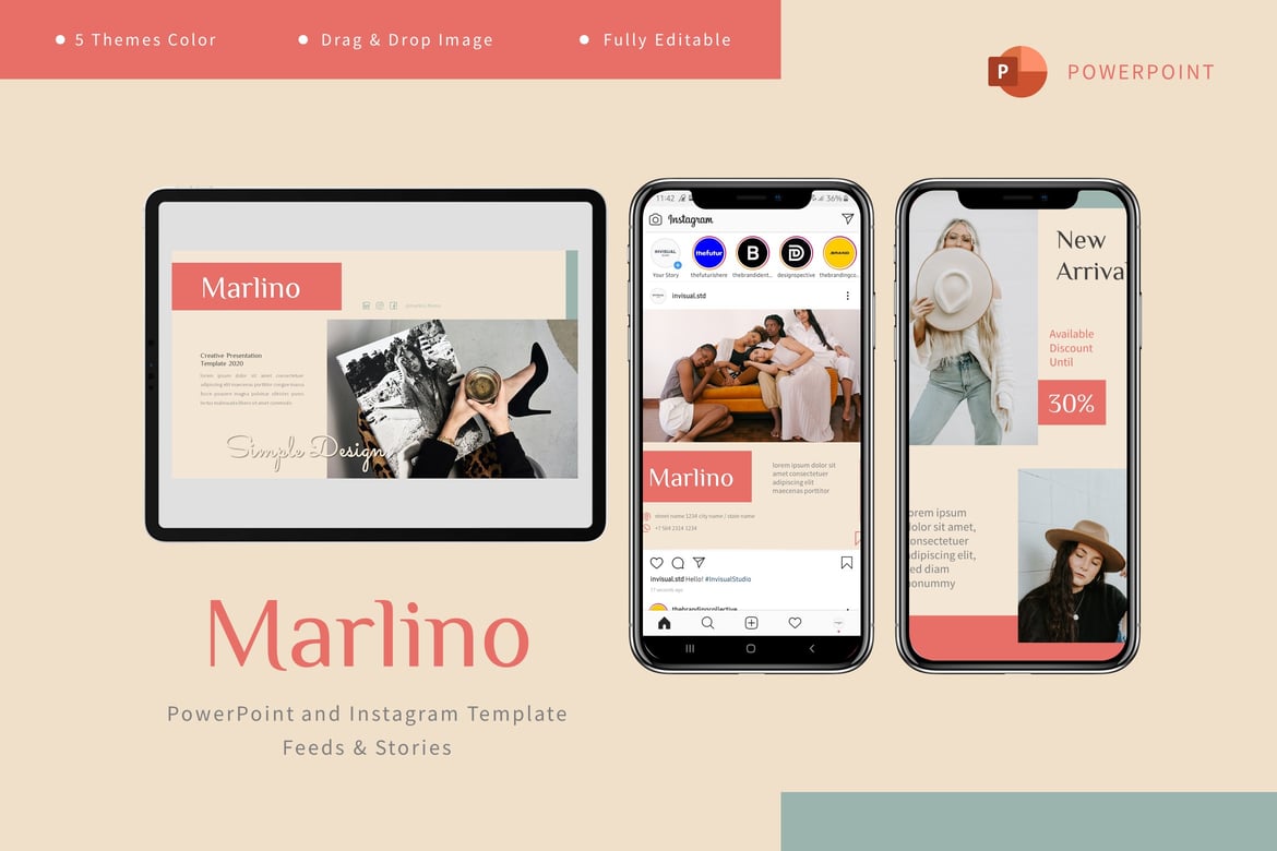 Template PowerPoint & Instagram Marlino: Solusi Kreatif untuk Branding Anda