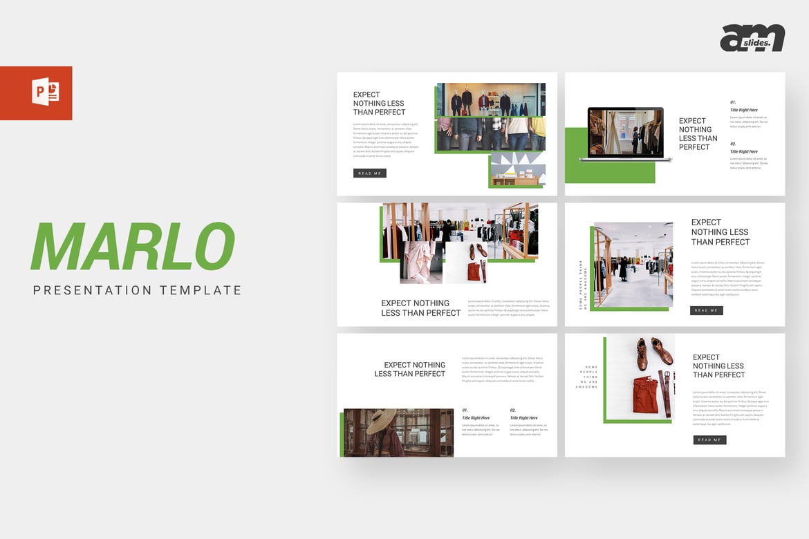 Marlo - Template Powerpoint Kreatif dan Minimalis