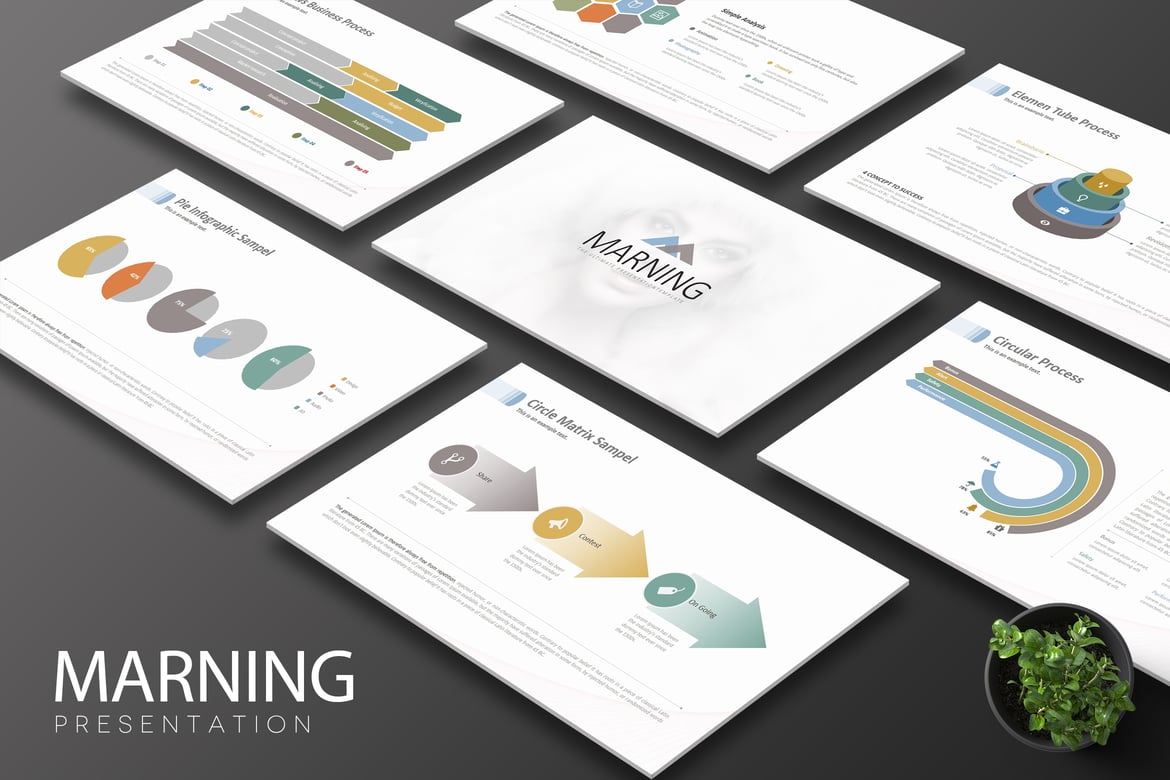 Template PowerPoint Kreatif untuk Presentasi Sukses