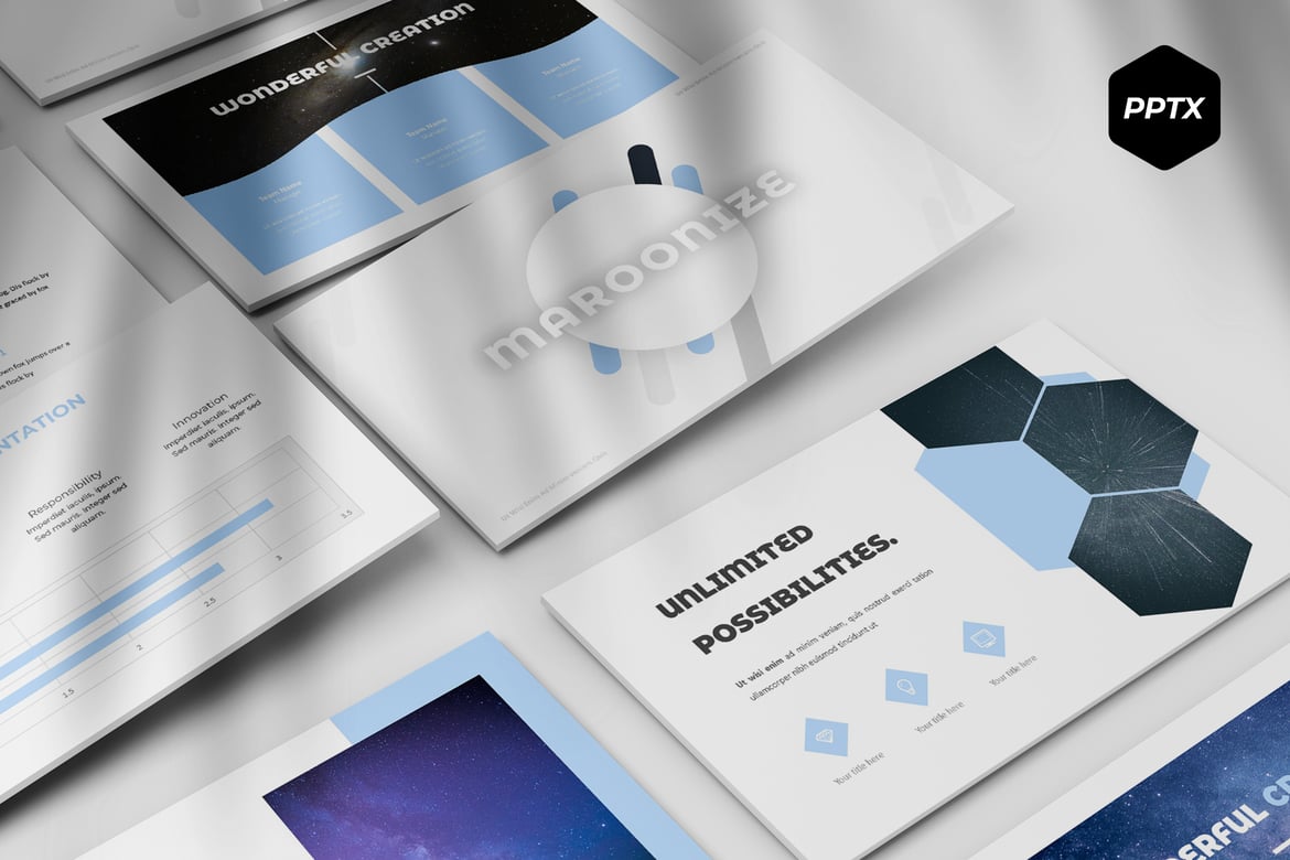 Template Powerpoint Maroonize - Solusi Presentasi Profesional