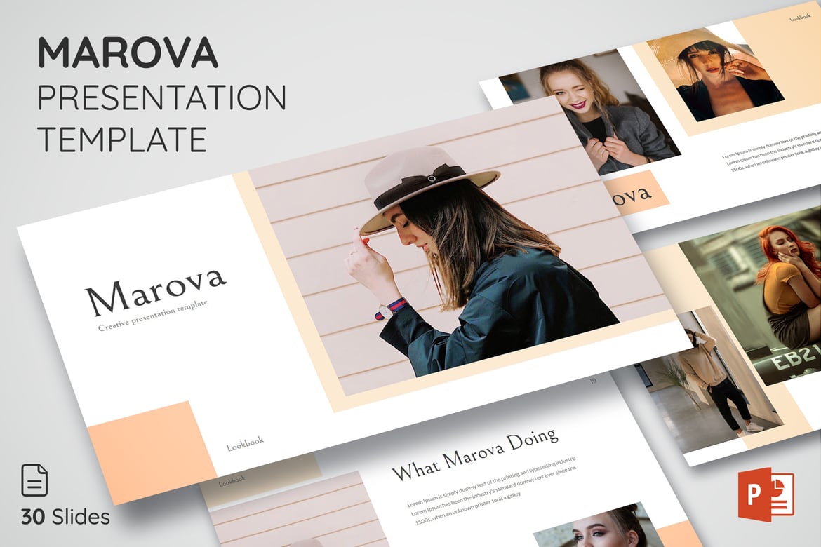 Template Presentasi PowerPoint Marova - Modern dan Serbaguna