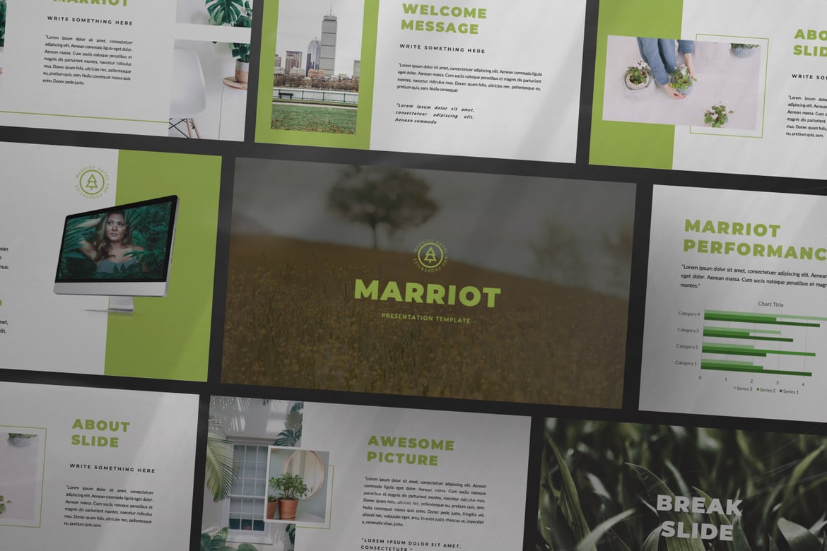 Template Presentasi PowerPoint Marriot yang Modern dan Profesional