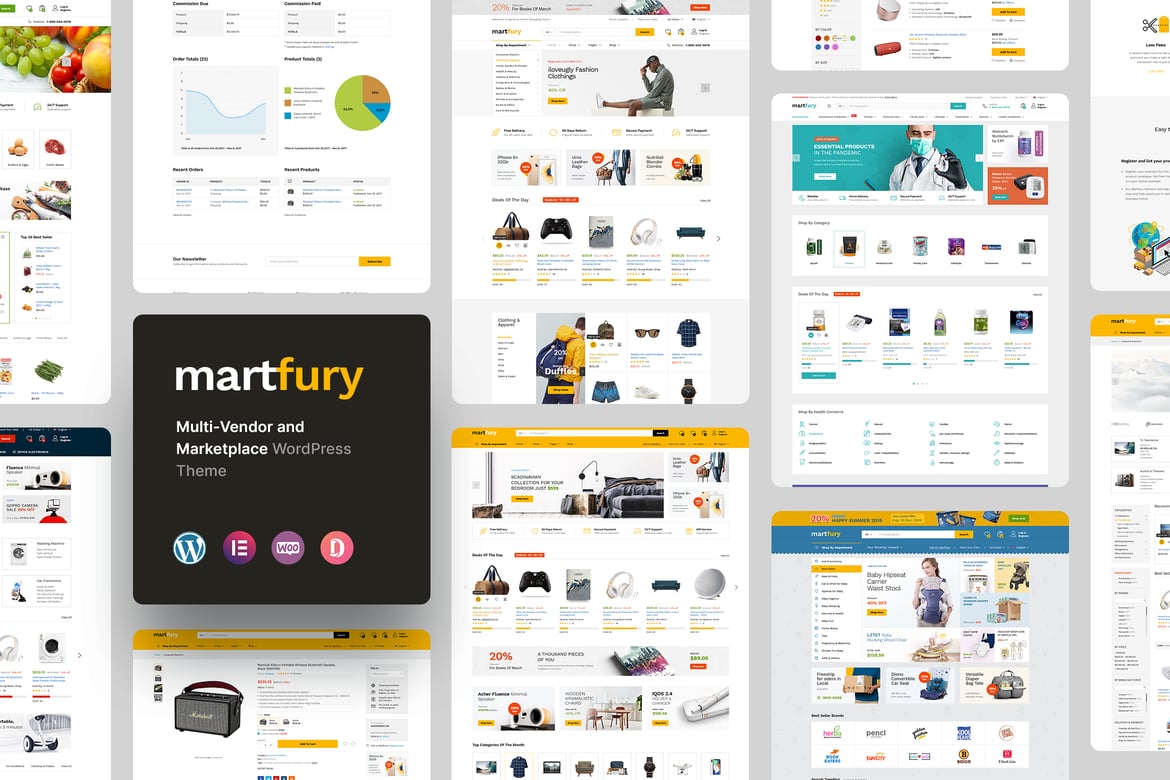 Tema WordPress Martfury - Marketplace Modern untuk WooCommerce