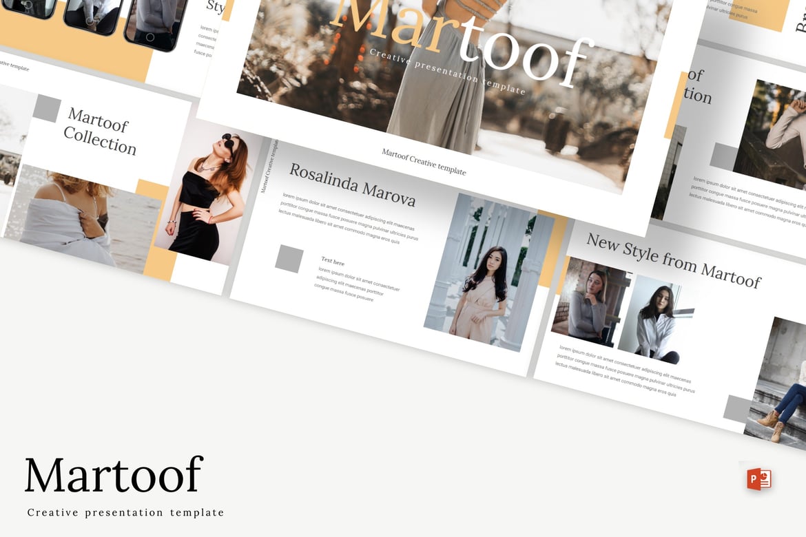 Martoof - Template PowerPoint Modern dan Stylish