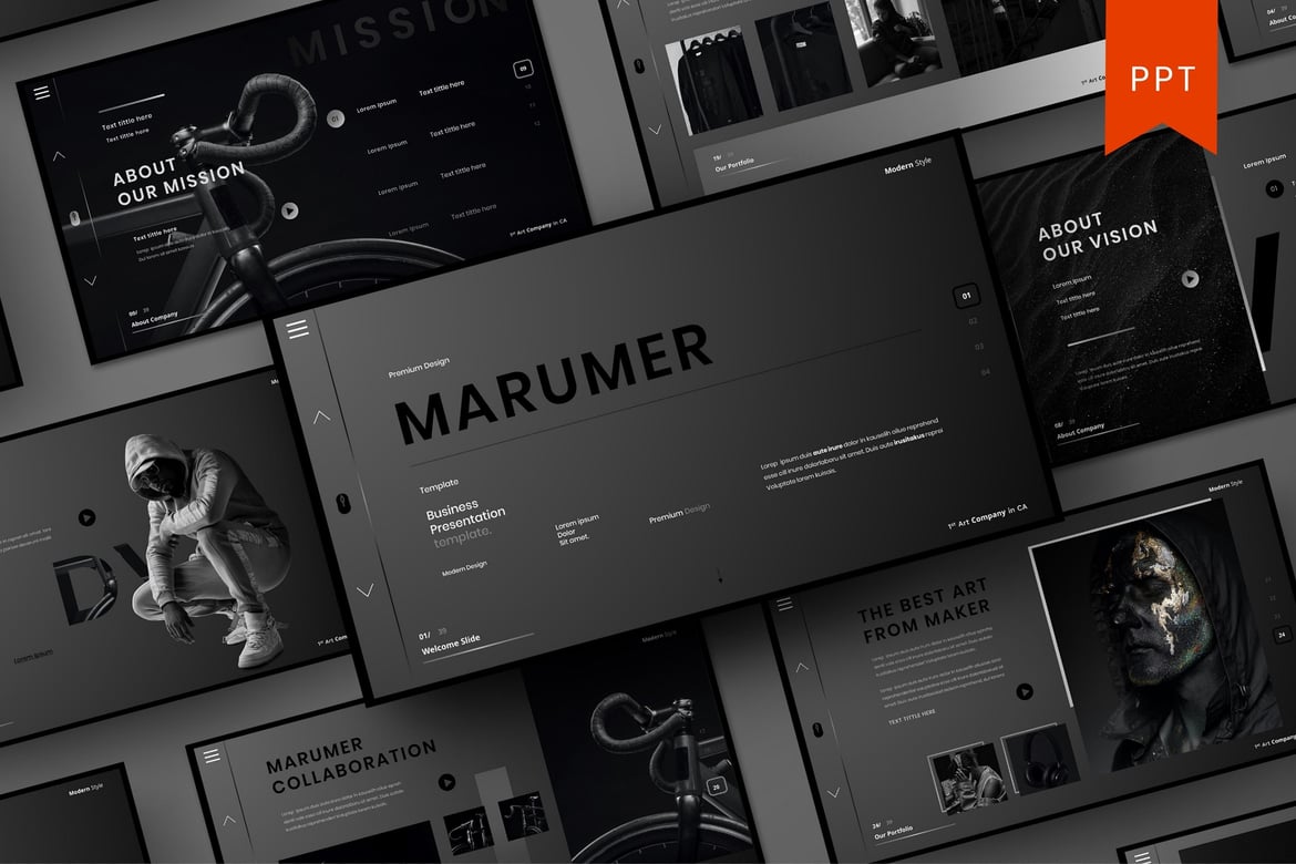 Template PowerPoint Marumer – Solusi Presentasi Bisnis yang Menarik