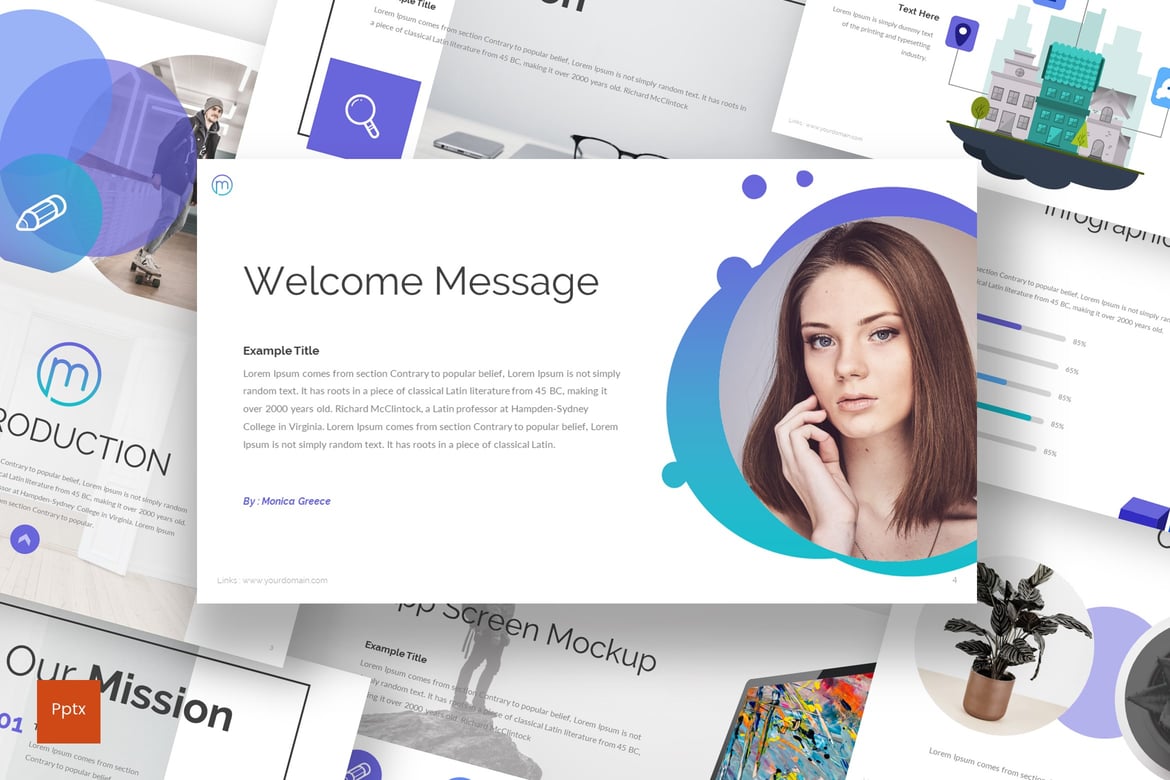 Template Powerpoint Marval - Presentasi Kreatif dan Minimalis