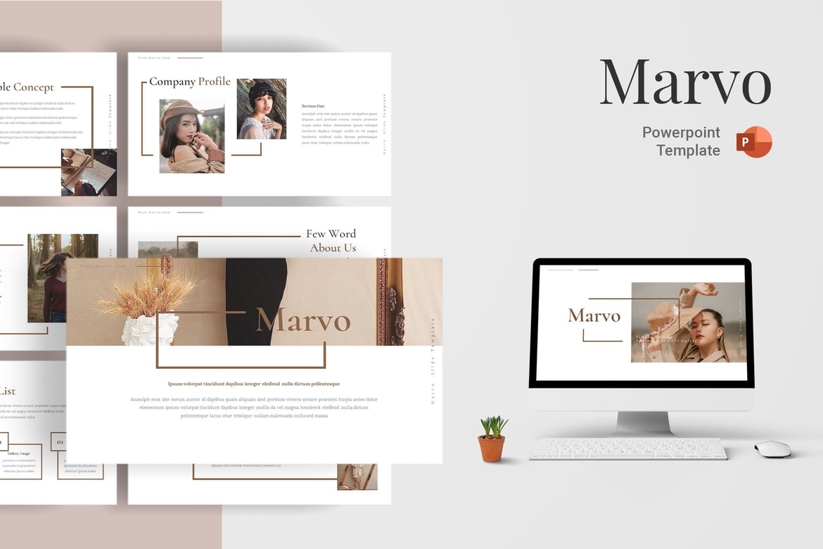 Template Presentasi Powerpoint Marvo - Siap Digunakan!